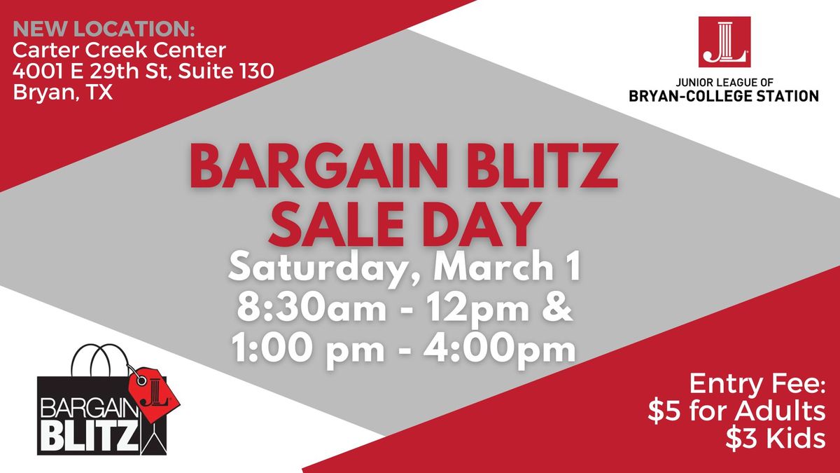 Bargain Blitz Sale Day 2025