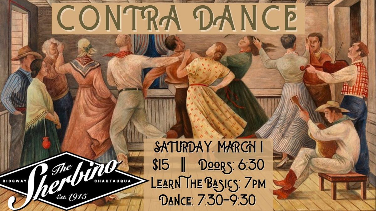 Contra Dance Night at the Sherbino