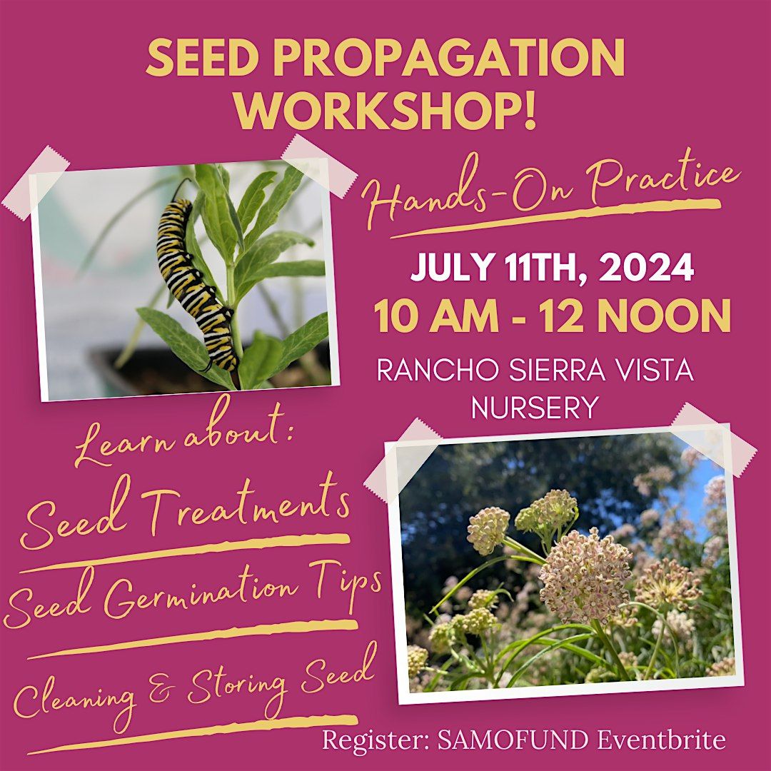 Seed Workshop! - Cleaning, Treating and Germinating Native Seed