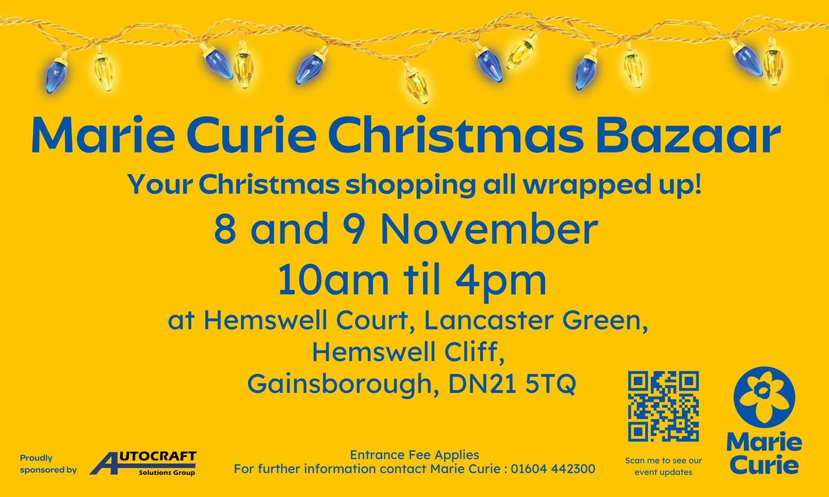 Marie Curie Christmas Bazaar