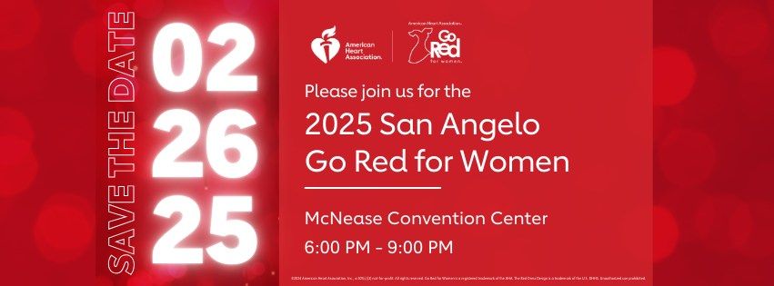 2025 San Angelo Go Red for Women