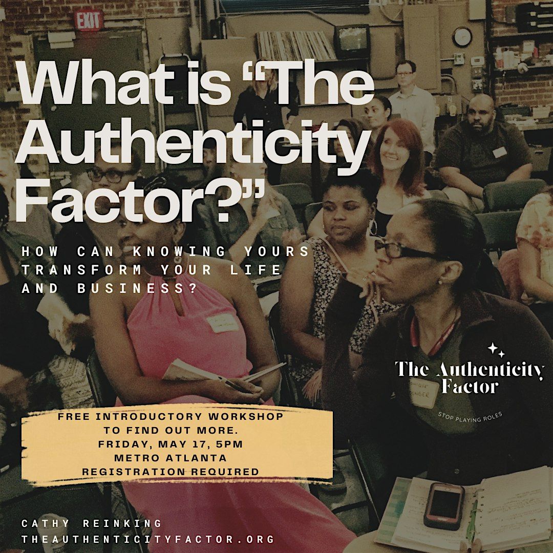 The Authenticity Factor - STOP PLAYING ROLES