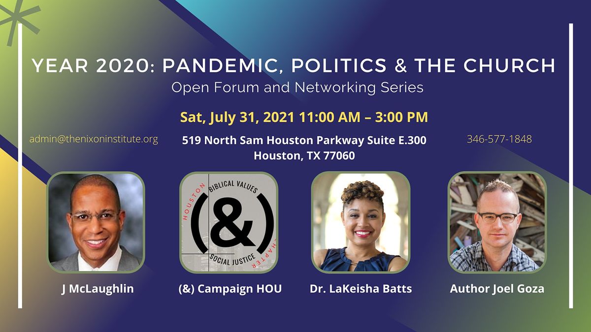 Politics + Science in Christ? Year 2020: Pandemic, Politics, and the Church