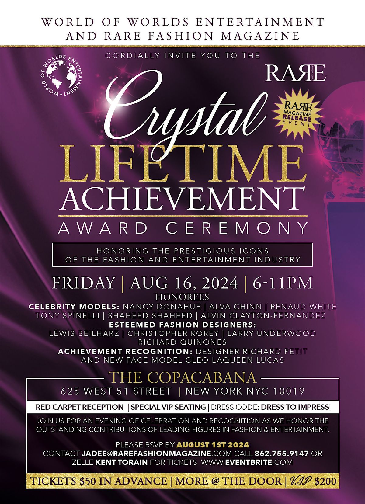 Crystal Lifetime Achievement Award Ceremony Gala 2024