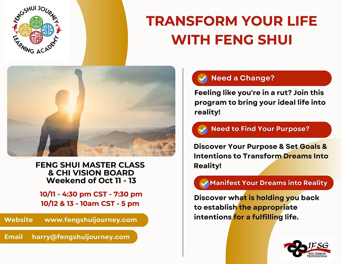 Feng Shui Master Class & Chi Vision Board