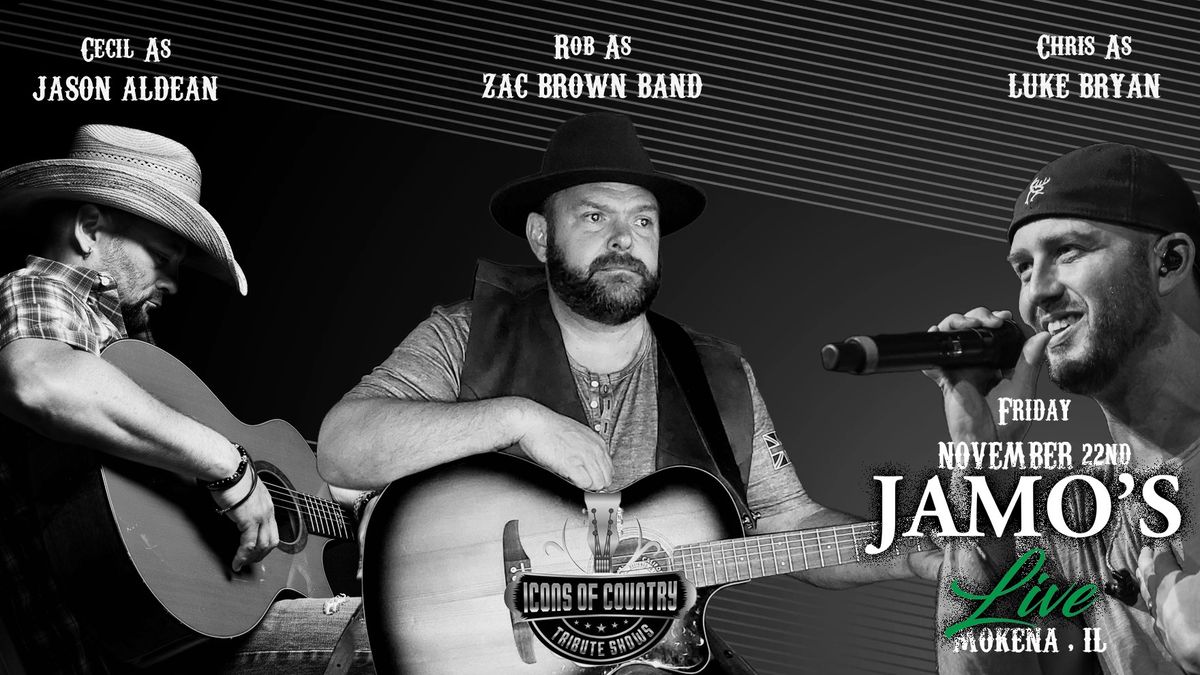 Icons Of Country tributes to Luke Bryan, Zac Brown Band and Jason Aldean LIVE at Jamos!