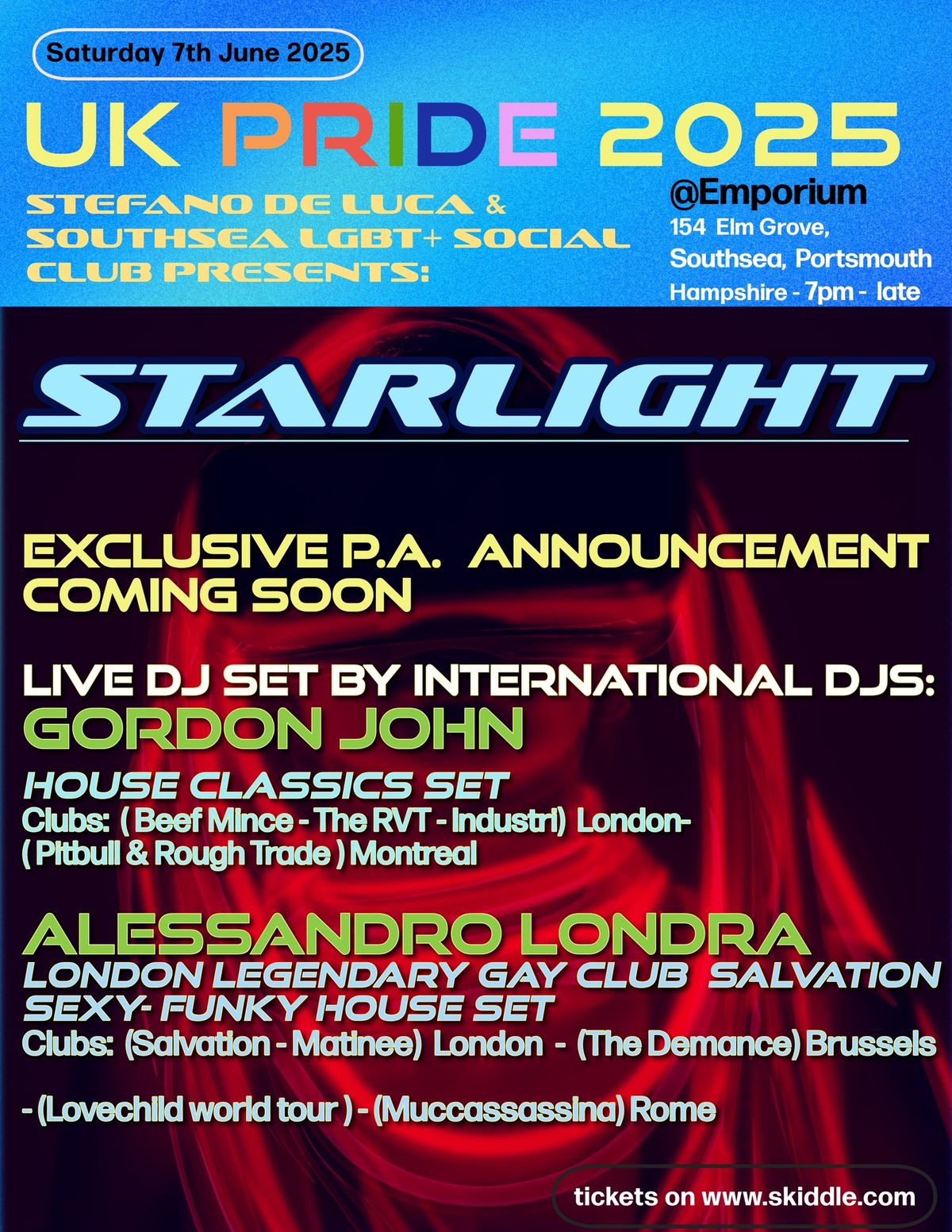 STARLIGHT - Uk Pride Dance Party & live acts