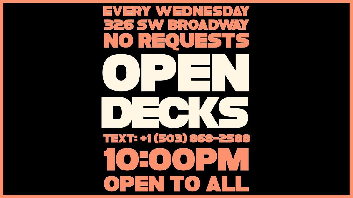 Open Decks