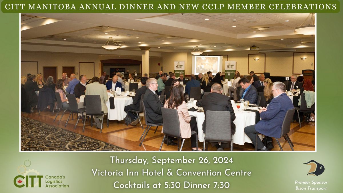 CITT Manitoba Annual Dinner and New CCLP Member Celebrations