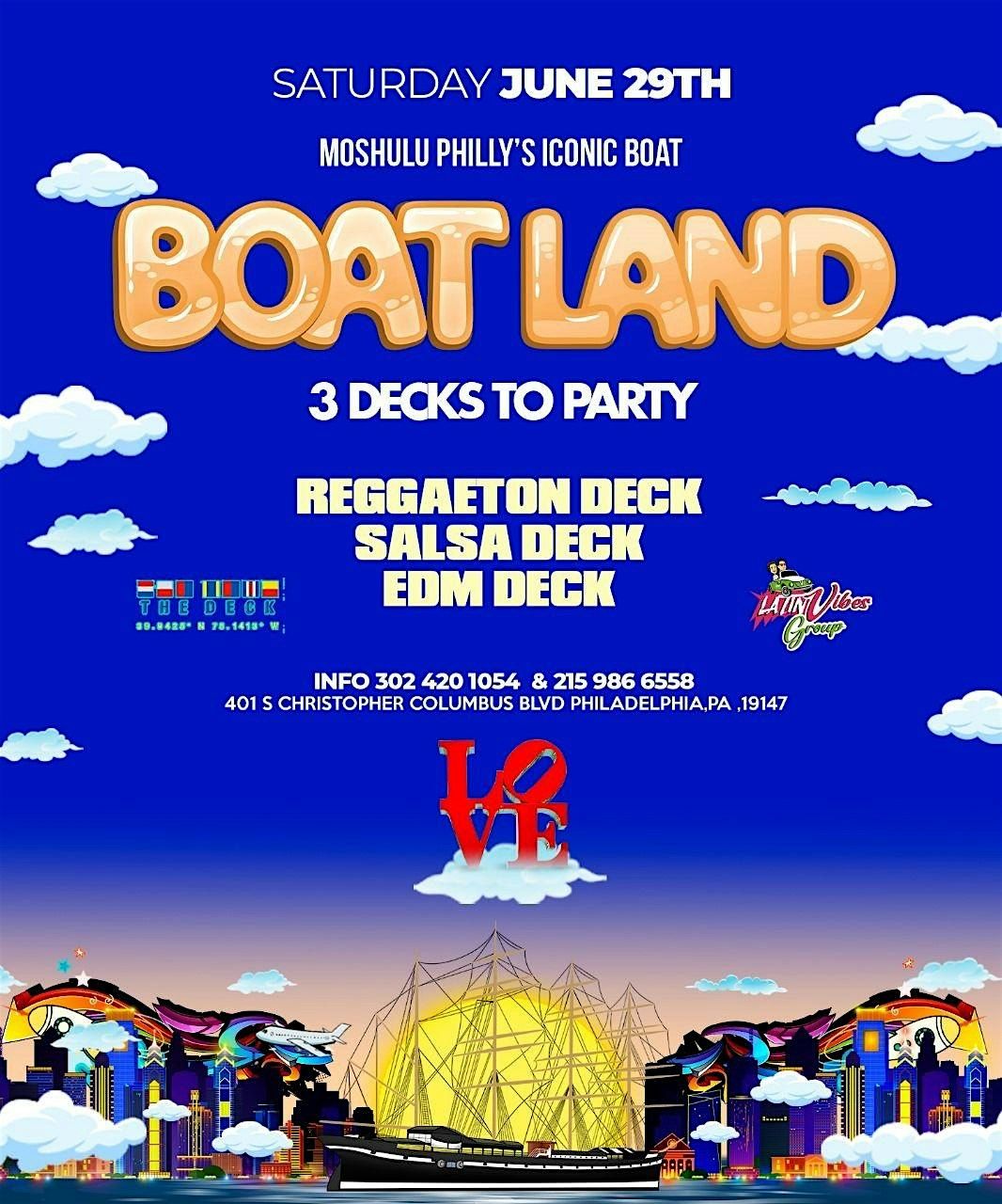 BOATLAND MOSHULU ICONIC LATIN BOAT PARTY