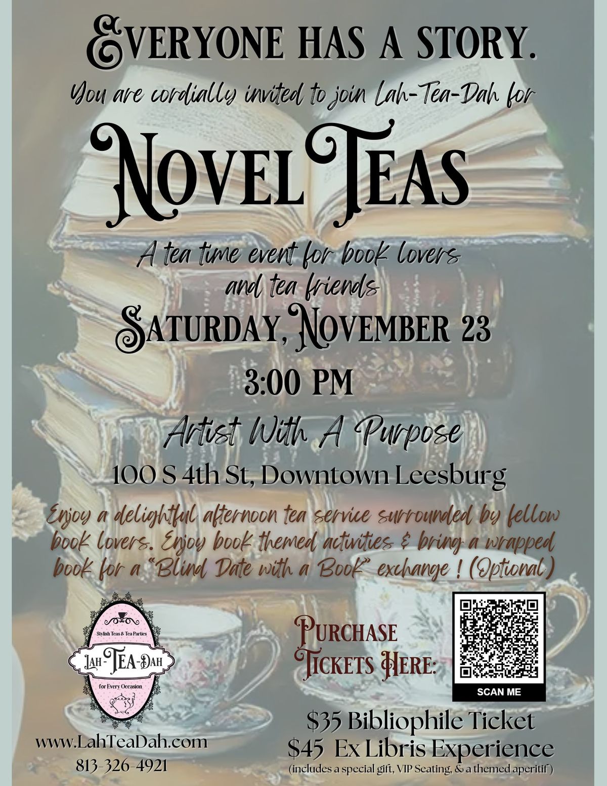 "NovelTeas" Afternoon Tea Experience