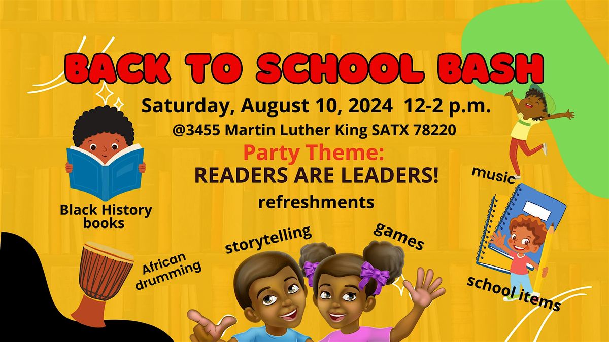 PACC: BACK TO SCHOOL BASH FOR CHILDREN