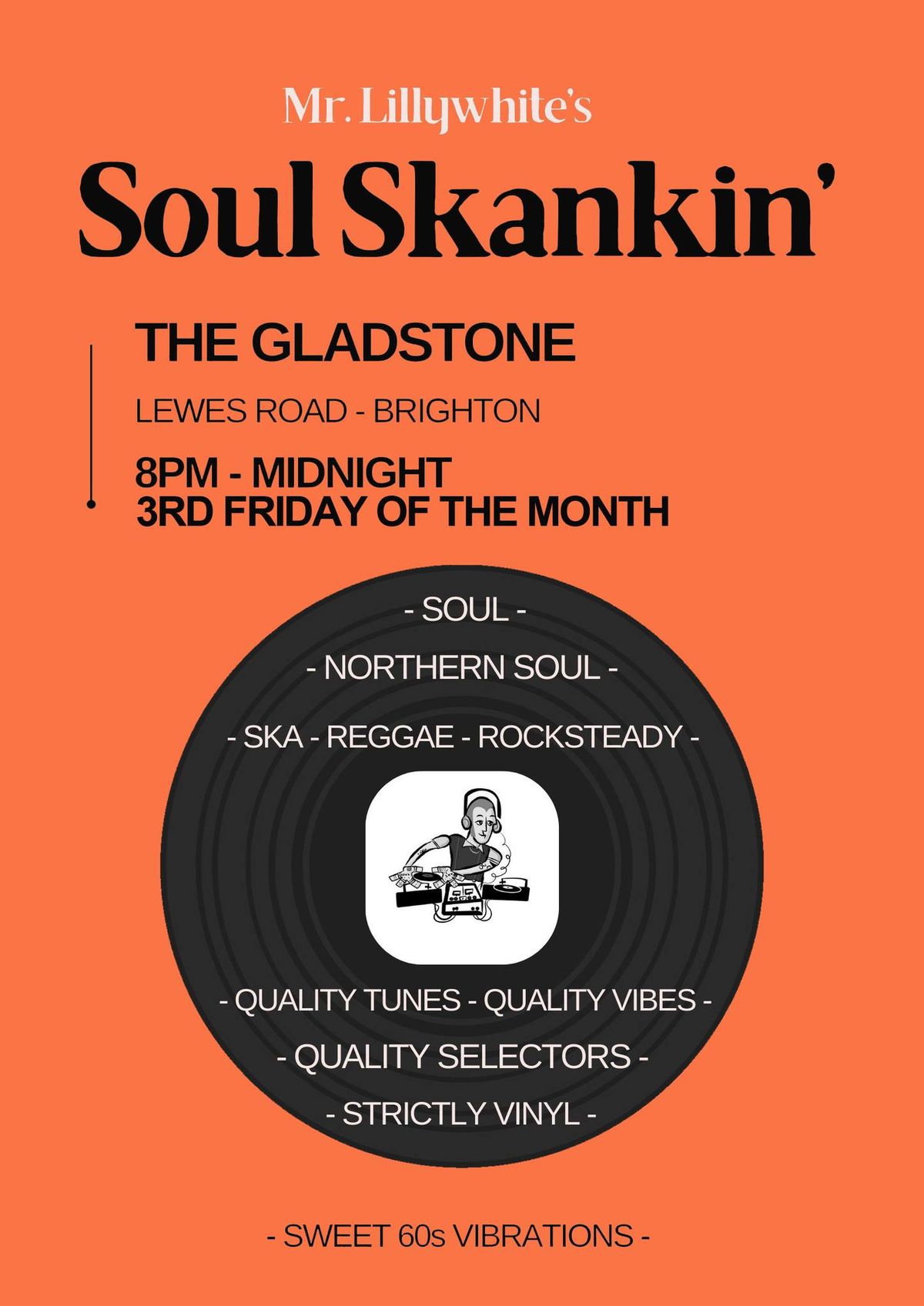 Soul Skankin \/\/ 60's Soul, Garage, RnB & Reggae \/\/ The Gladstone