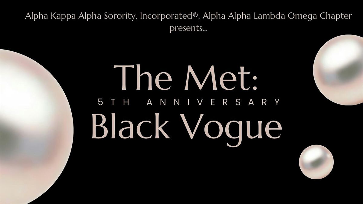 The Met: Black Vogue