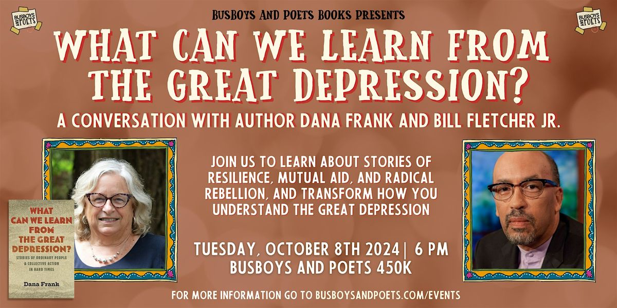 WHAT CAN WE LEARN FROM THE GREAT DEPRESSION? | Busboys and Poets Books