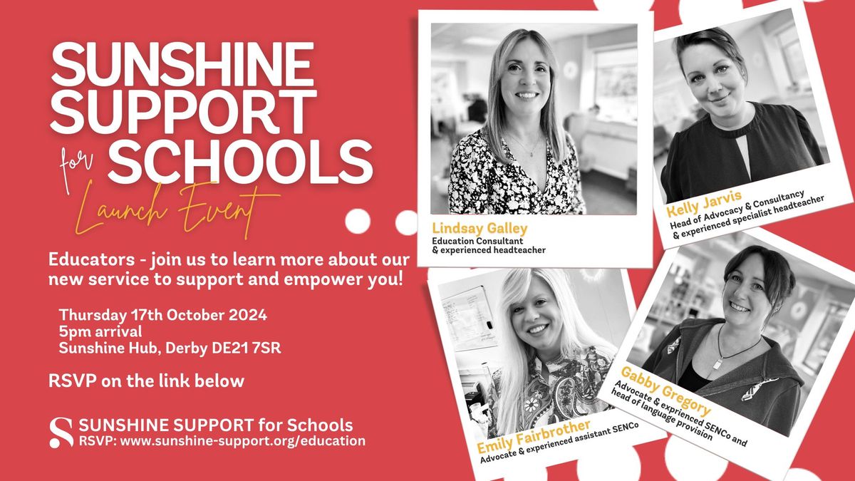 Sunshine Support for Schools Launch Event