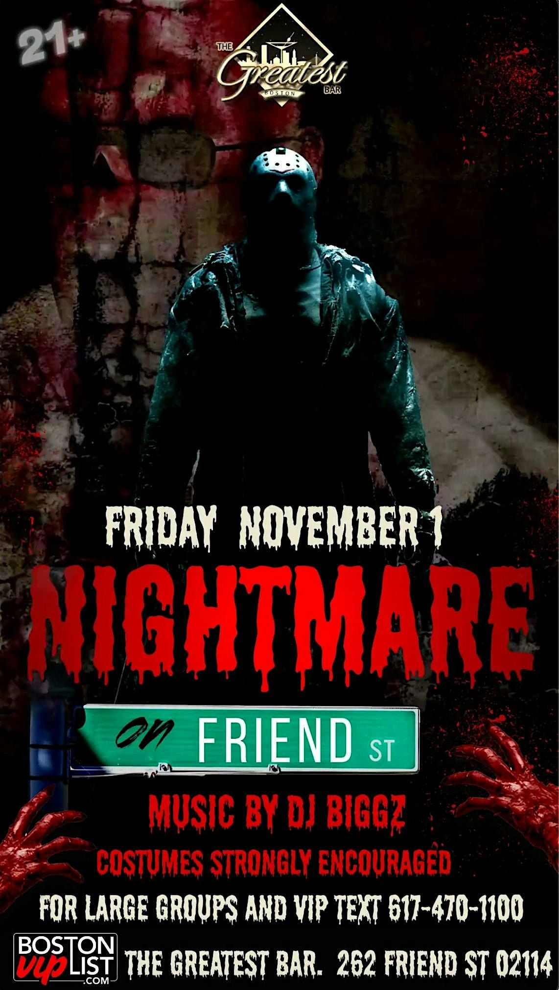 Nightmare on Friend st. @ The Greatest Bar (21+)