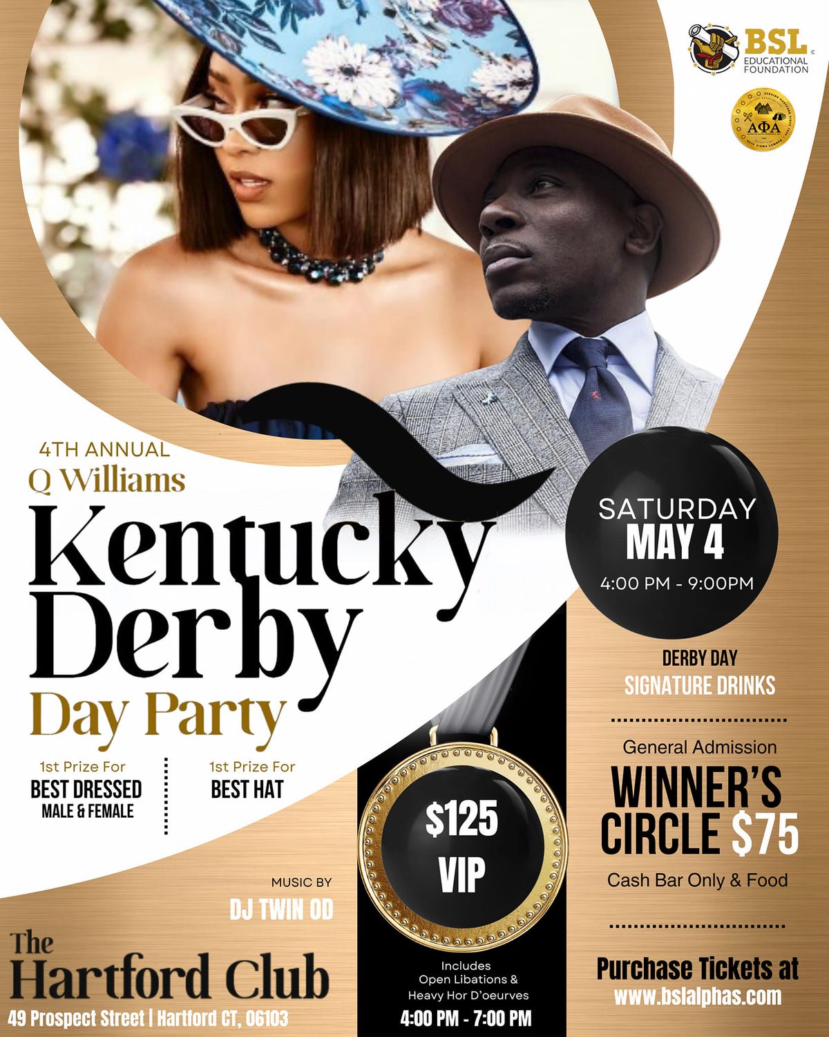 4th Annual Q Williams Kentucky Derby Day Fundraiser\n\n
