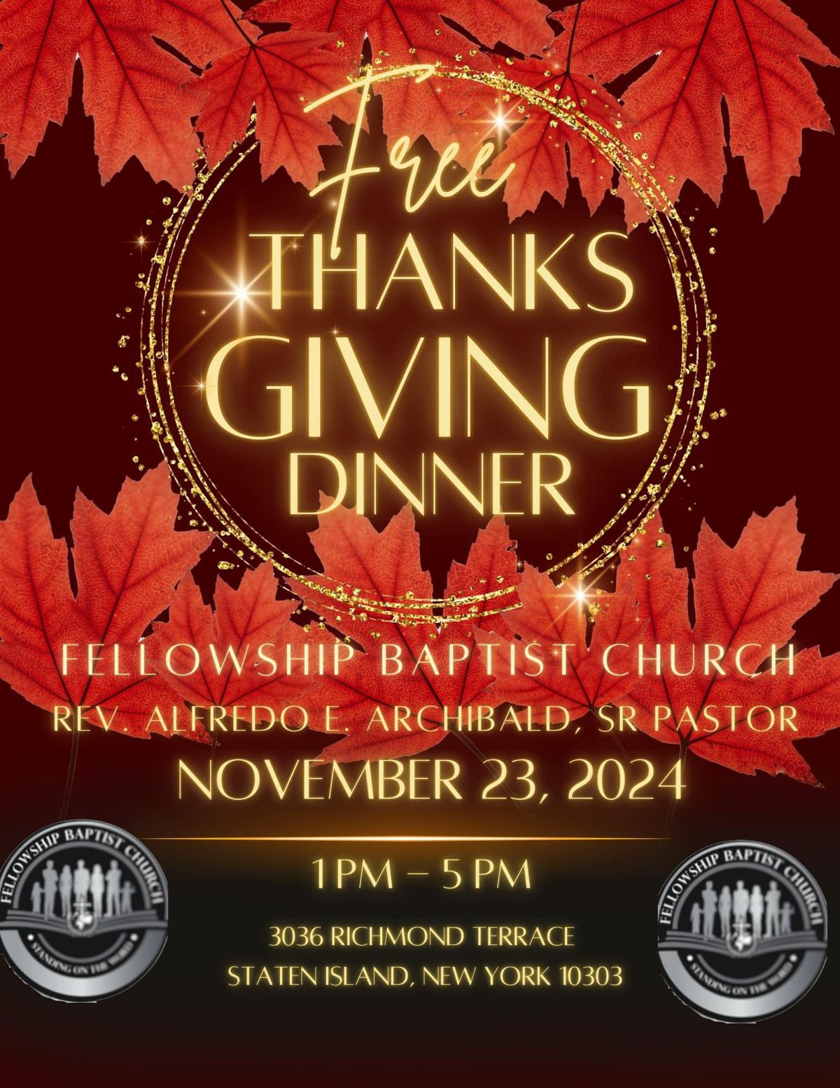 Annual FREE Pre-Thanksgiving Dinner!