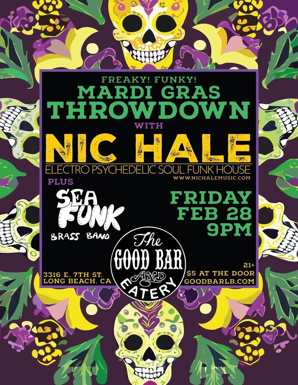 Nic Hale and Sea Funk Brass Band at The Good Bar Long Beach