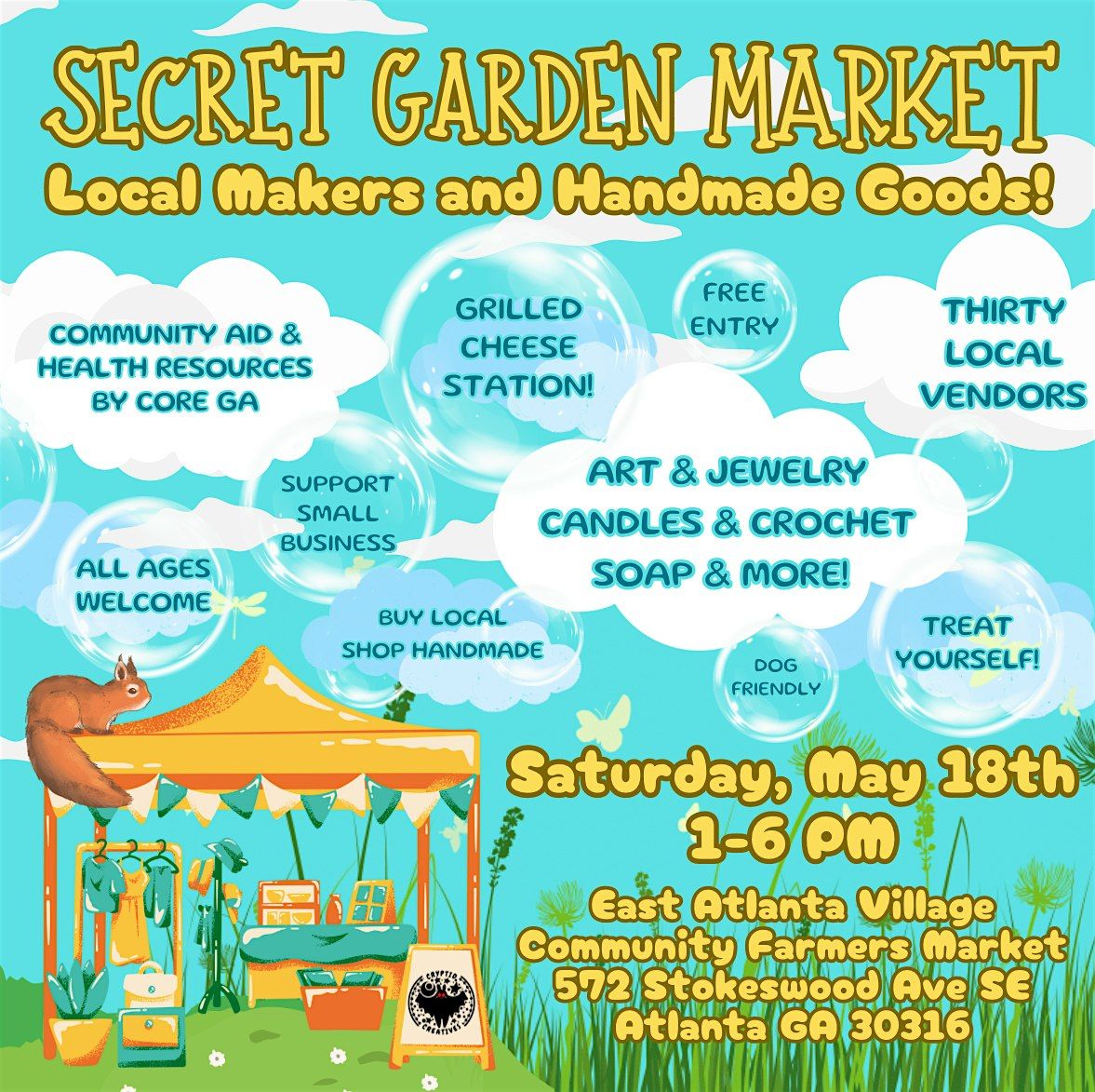 Secret Garden Market: Local Makers and Handmade Goods!
