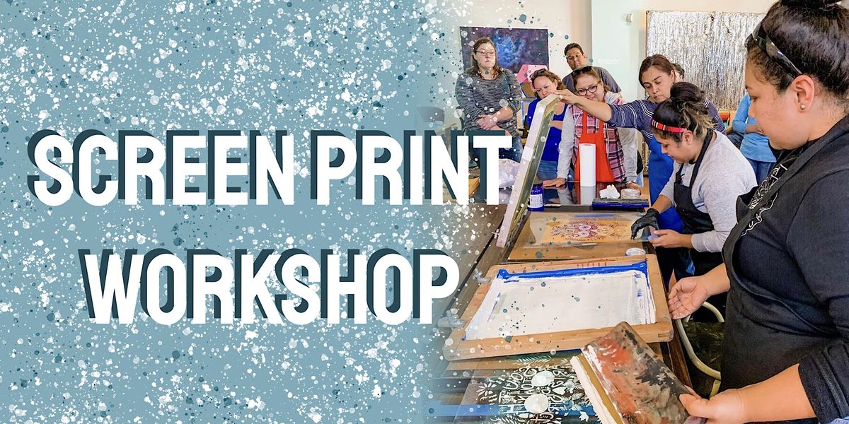 April Basics of  Screen Printing Workshop with Manola & Maria (Ages 11+)
