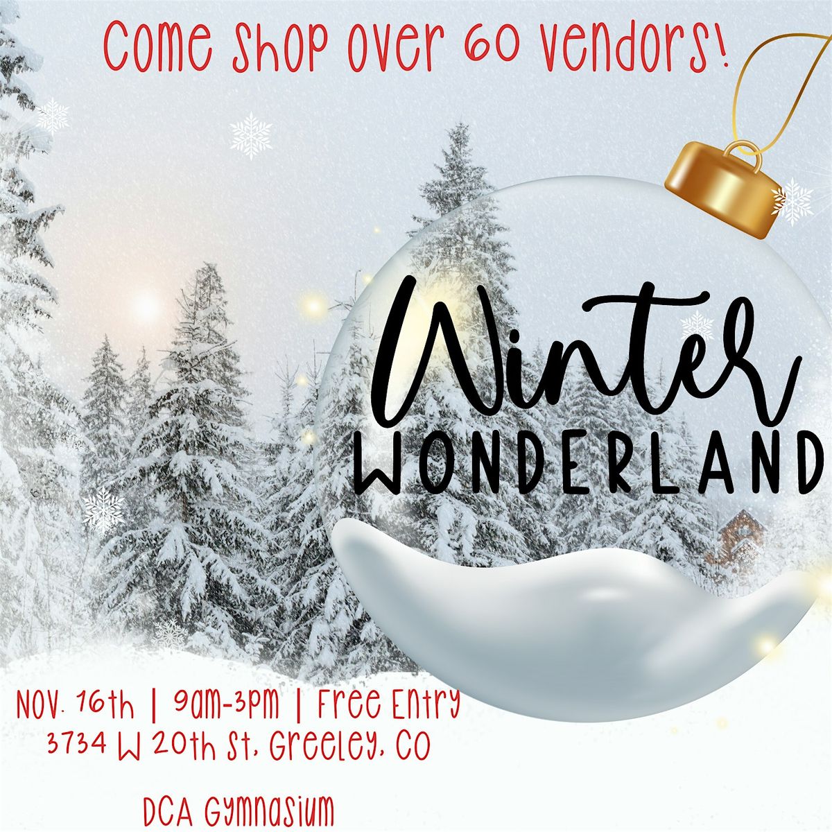 WInter Wonderland Vendor Event and Craft Show