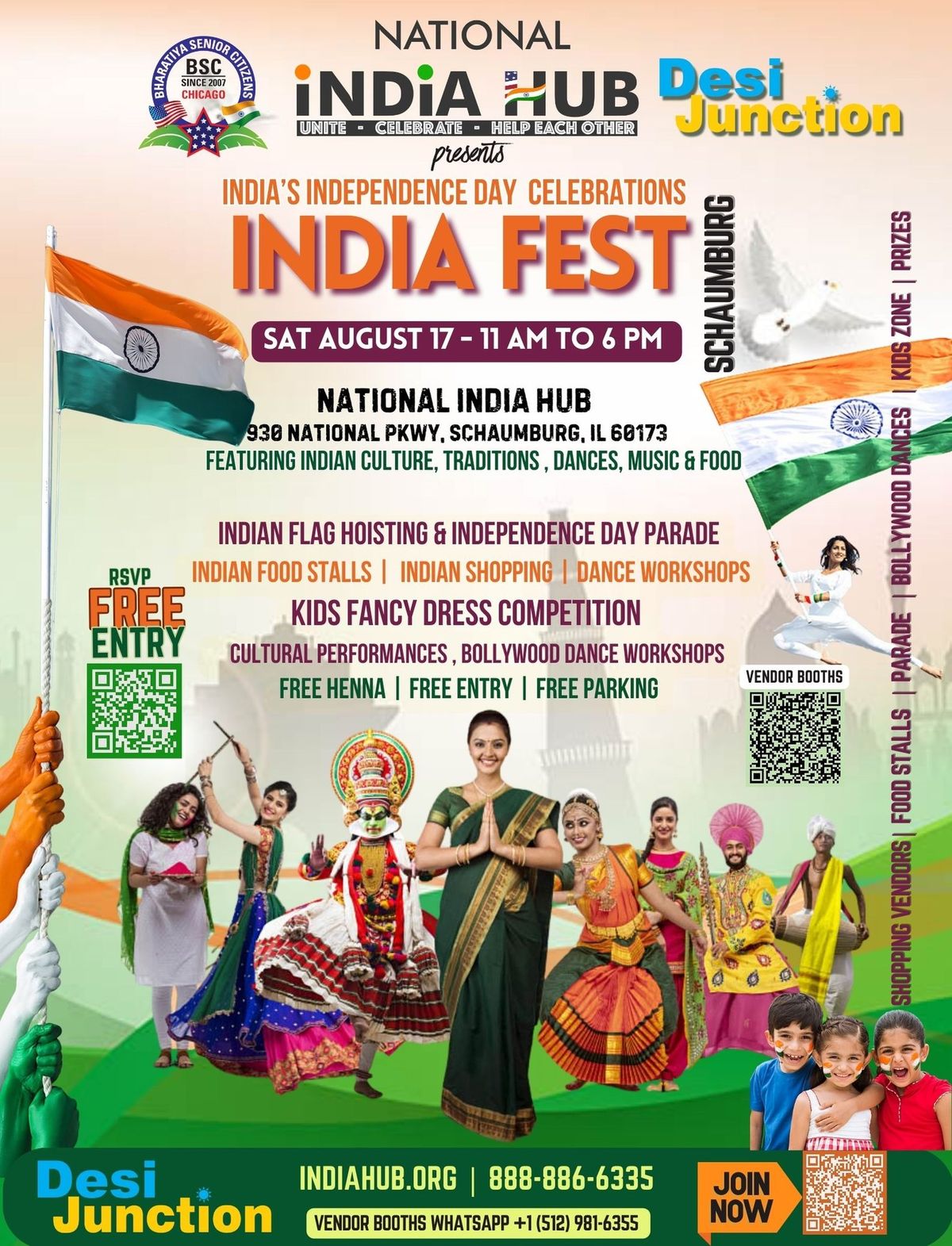 India Fest 2024 India Independence Day Parade & Cultural Festival