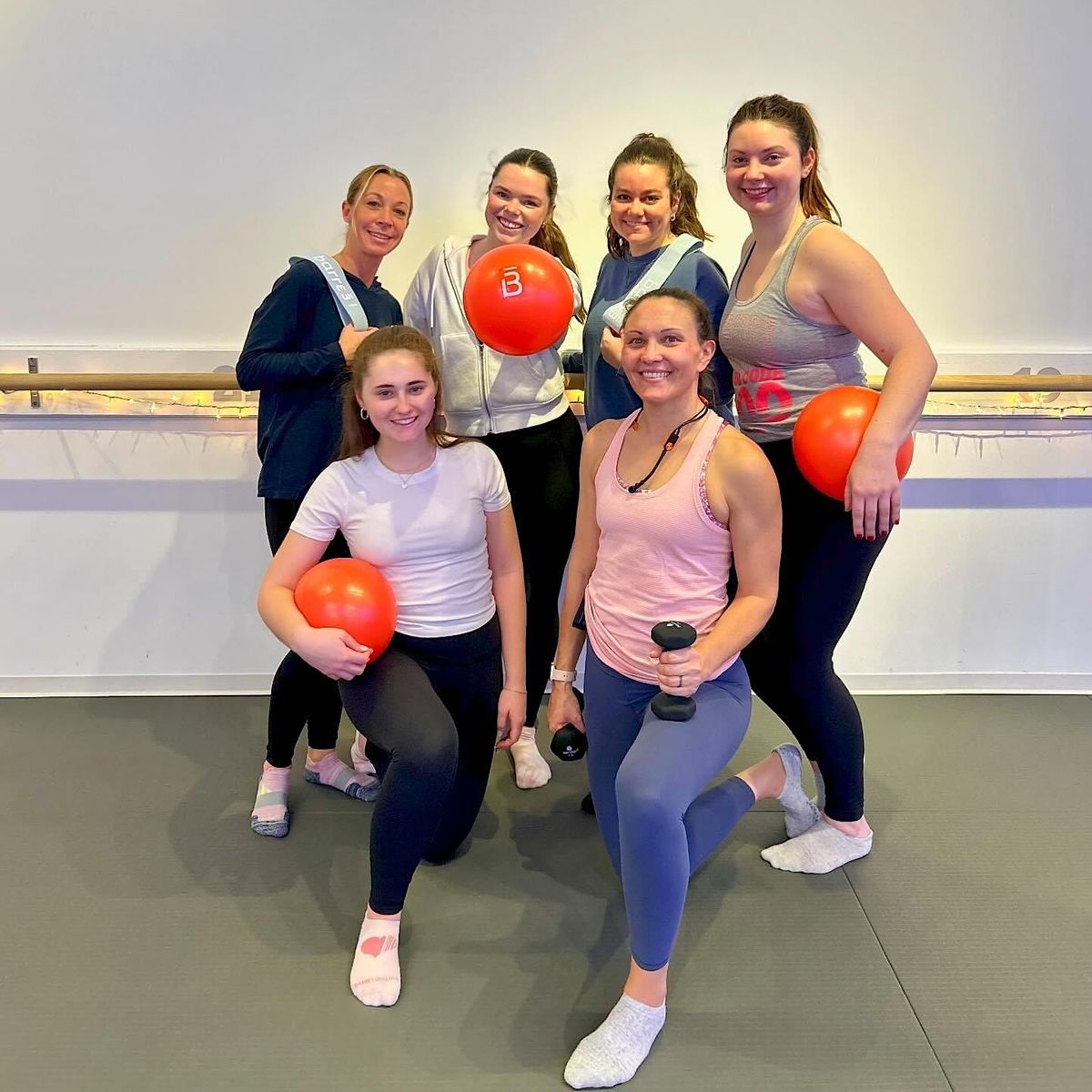 Barre class hosted by the Barre Code
