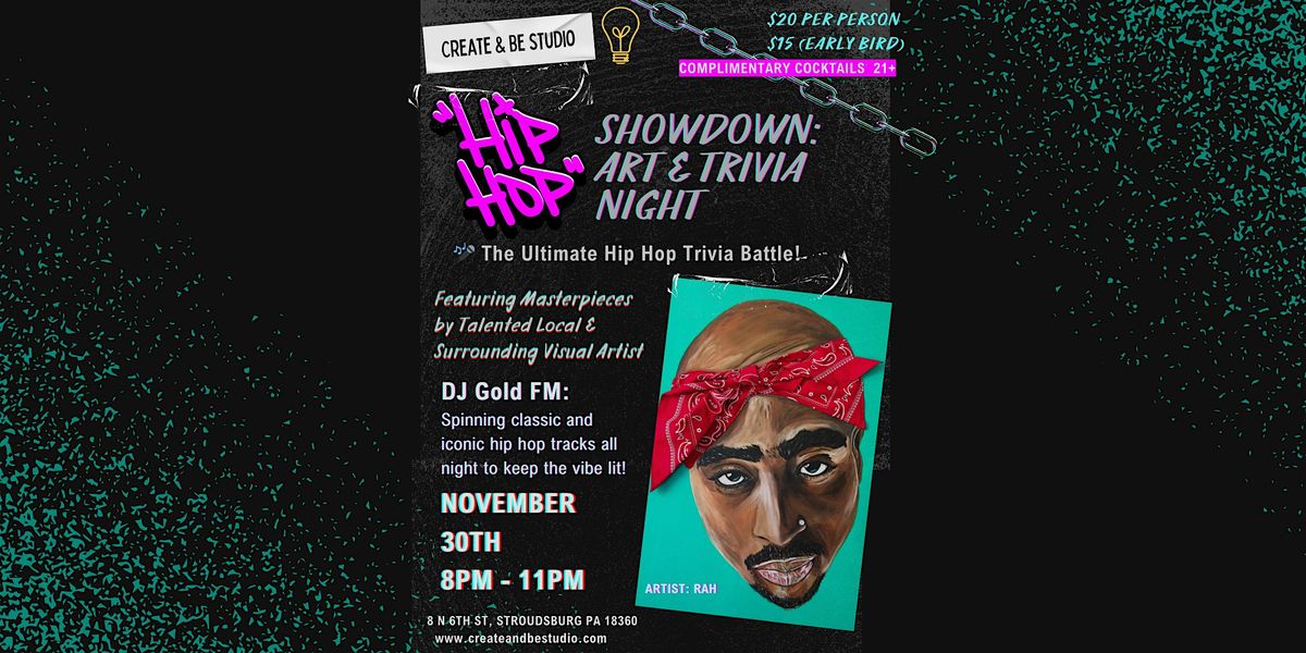 Hip Hop History Showdown: Trivia & Art Night (21+ only)