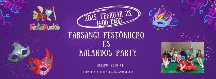 Farsangi Fest\u0151kuck\u00f3 \u00e9s Kalandos Party 