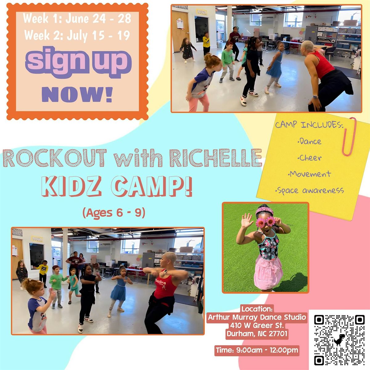 Rockout with Richelle KIDZ Dance & Cheer Camp!