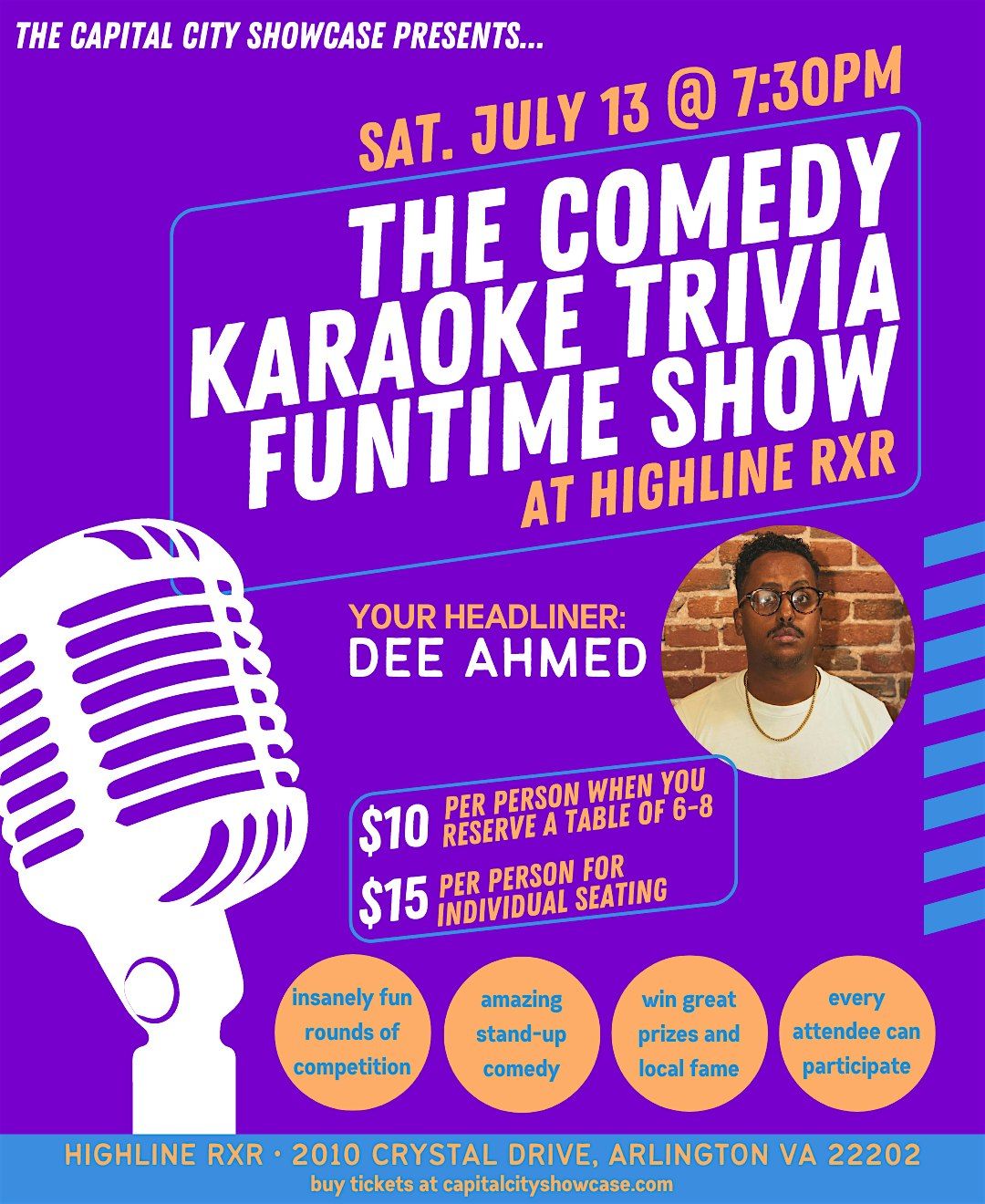 The Comedy Karaoke Trivia Funtime Show with Dee Ahmed
