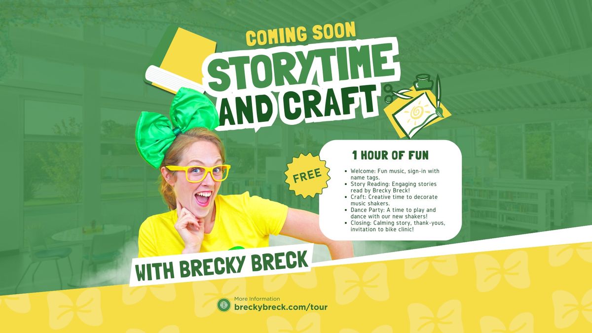 Toddler Storytime and Craft with Brecky Breck in Salt Lake City