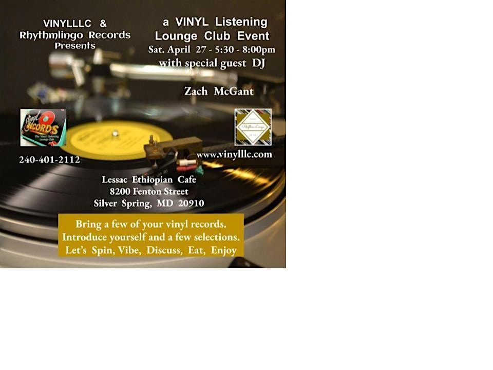 Spring  Vinyl  Listening  Lounge  Club  Event
