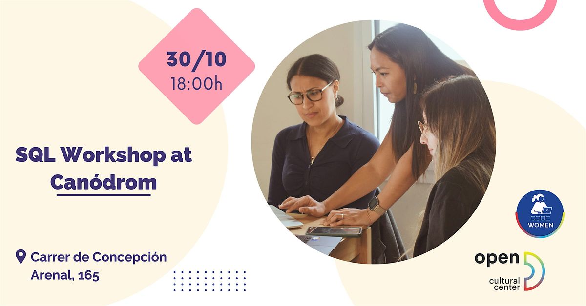 CodeWomen+ Event: SQL  Workshop at Can\u00f2drom