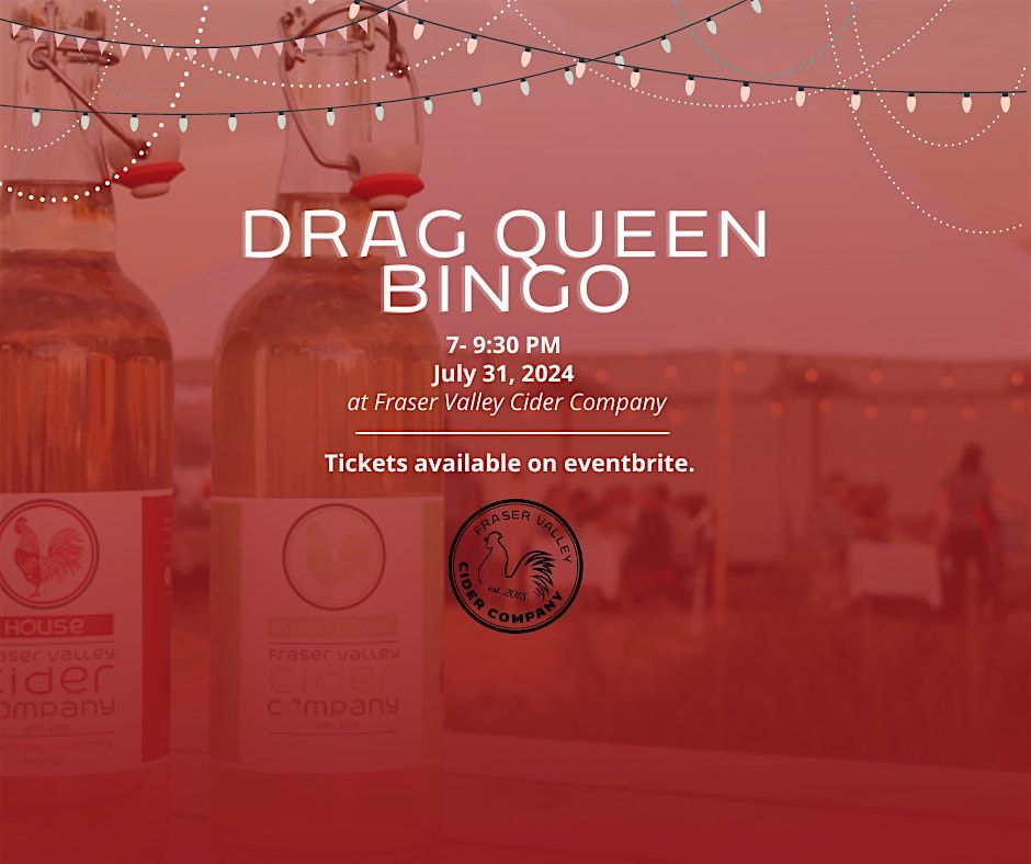 Drag Bingo at The Cidery July 31