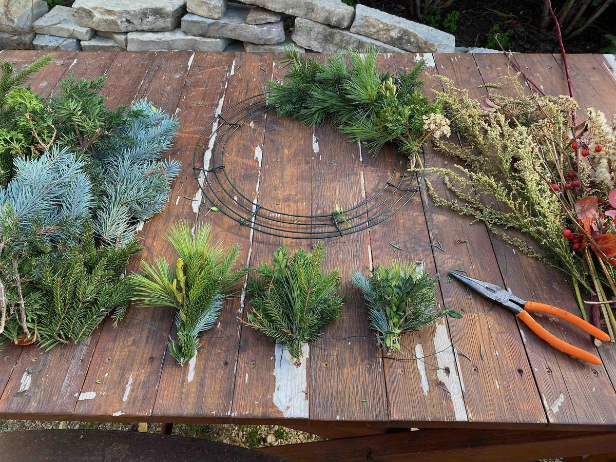 In person DIY Holiday Wreath Making Workshop