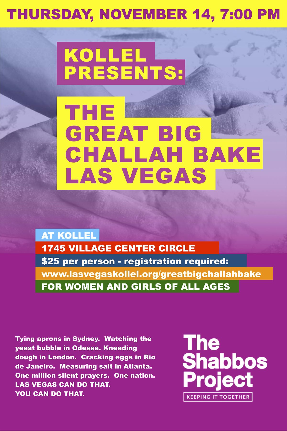 The Great Big Challah Bake - Las Vegas!