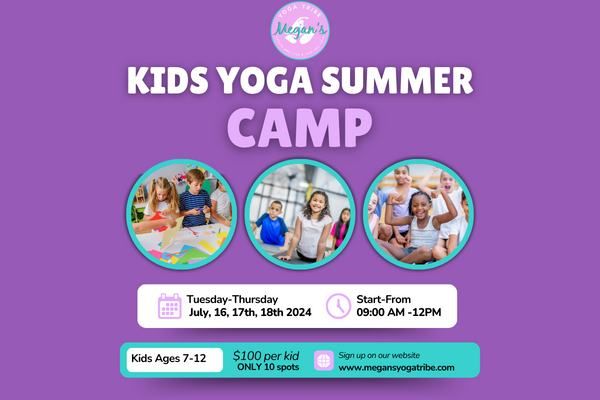 Kids Yoga Summer Camp July 16th, 17th, 18th  (ages 7-12)