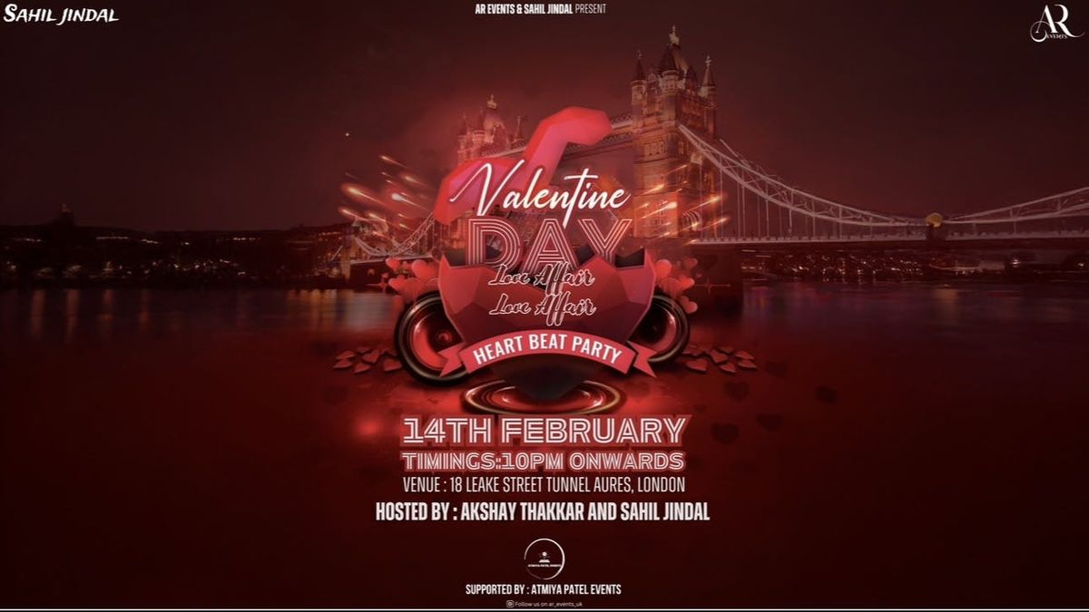 AR VALENTINE's DAY BOLLYWOOD PARTY, AURES LONDON. 