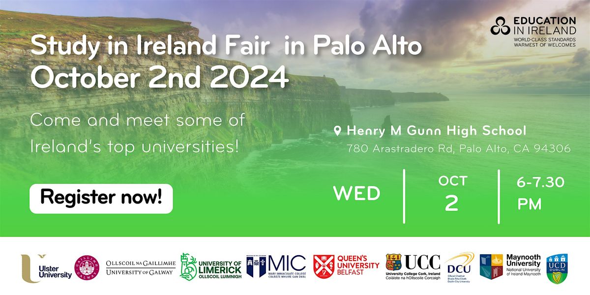 Study in Ireland Fair - Palo Alto