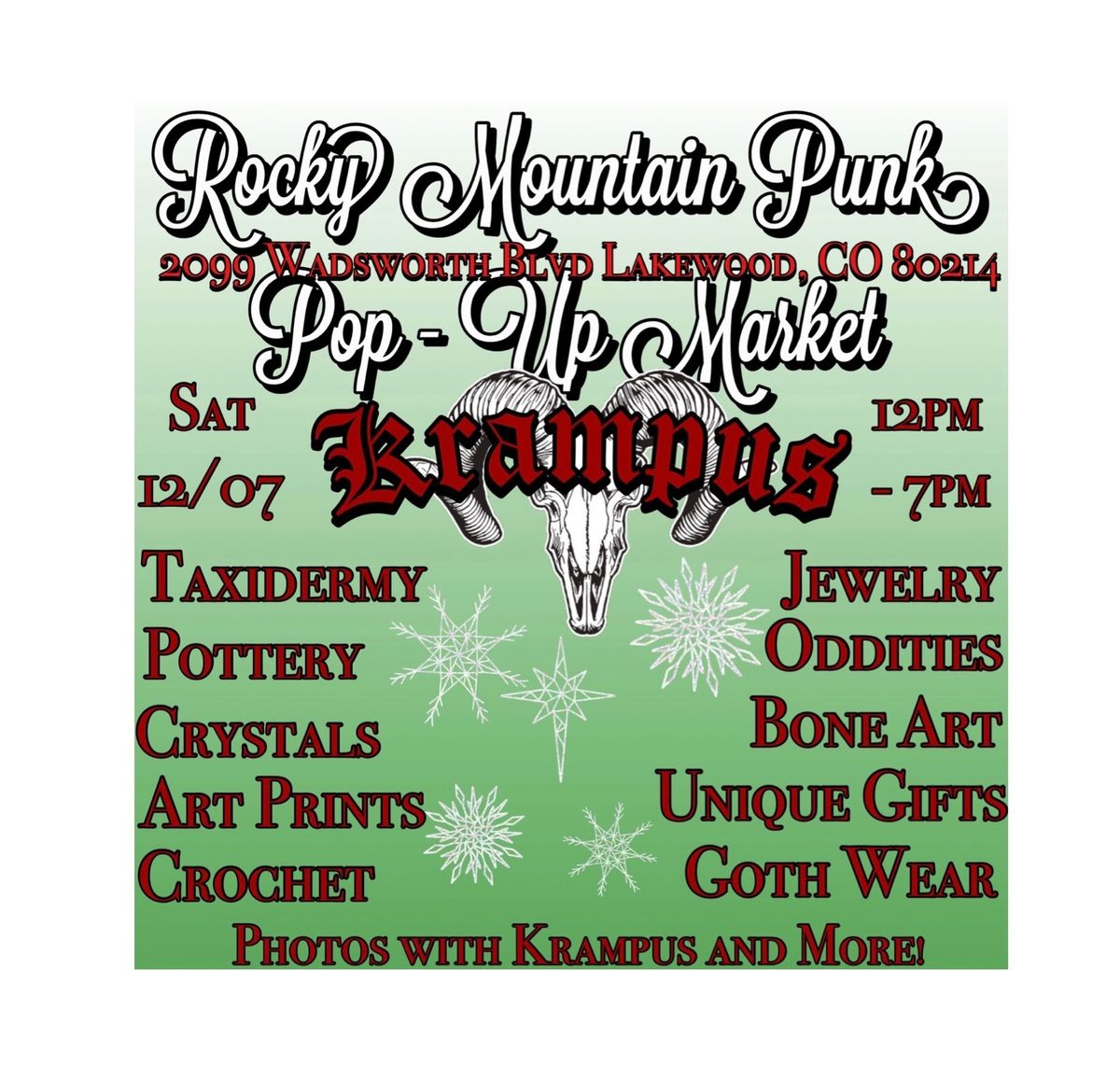 Rocky Mountain Punk Nature Art & Oddities Krampus Market