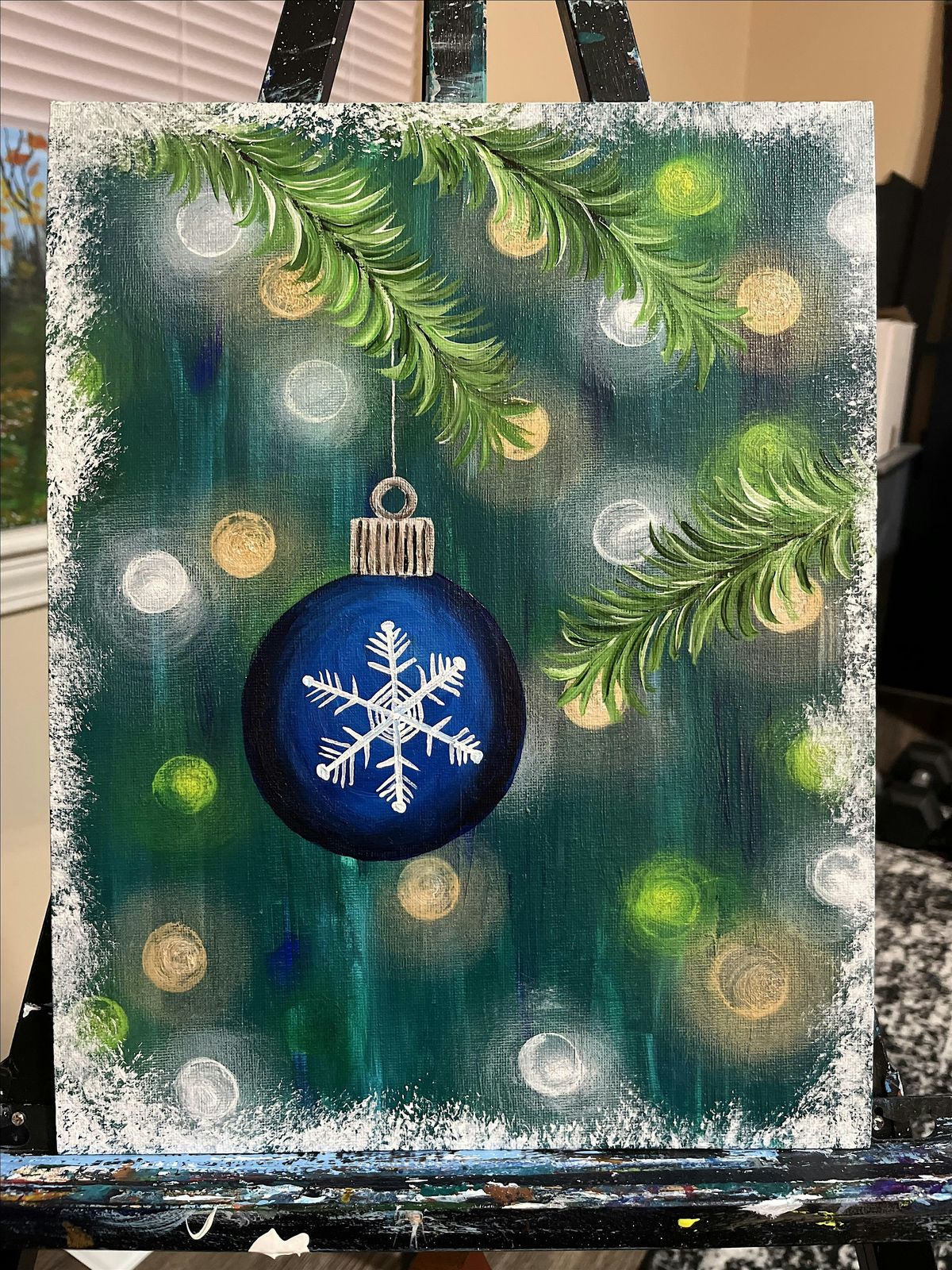 Family Painting Class\u2014 Ornaments on a Tree