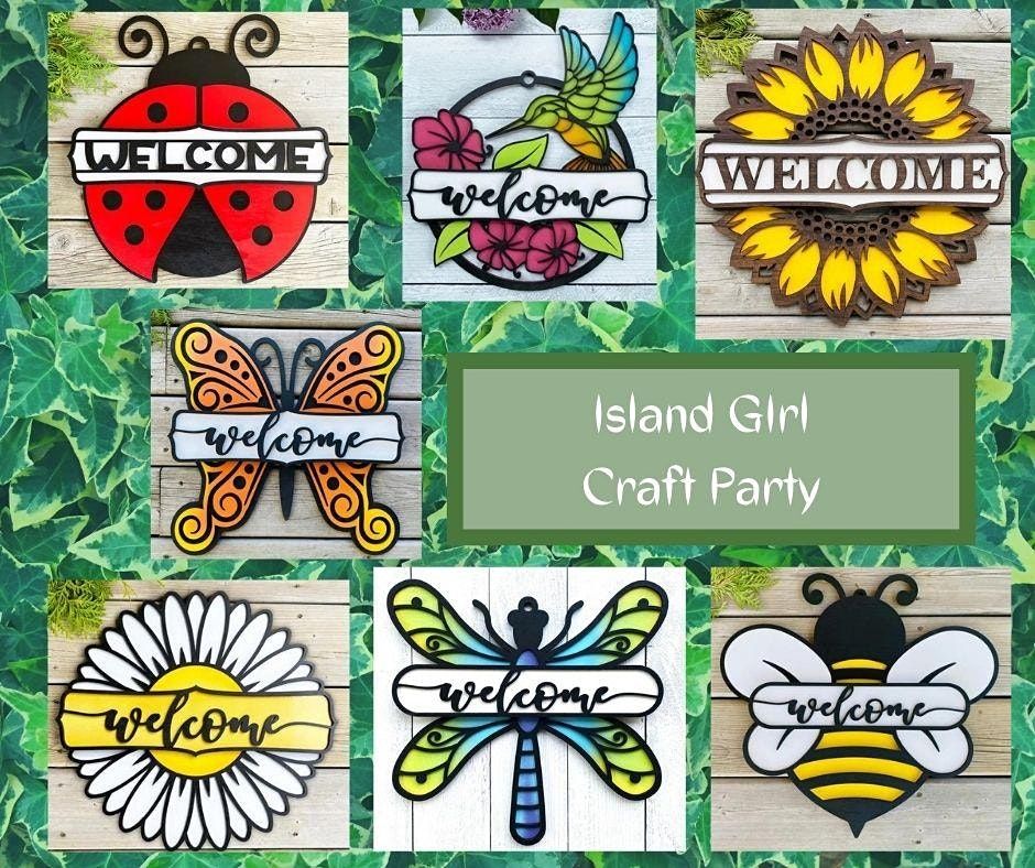 Island Girl Paint Party at Meatheads Smokehouse, Meatheads Smokehouse