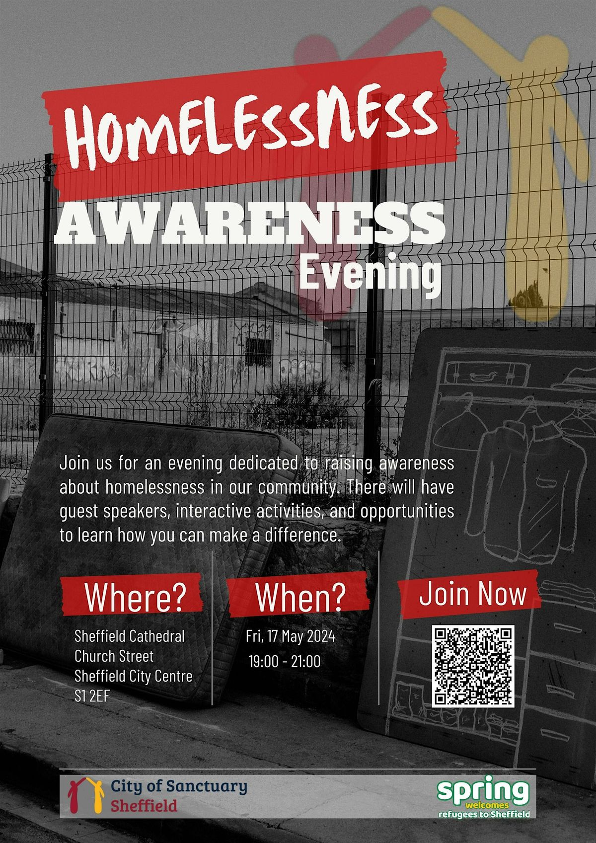 Homelessness  Awareness Evening at Sheffield Cathedral