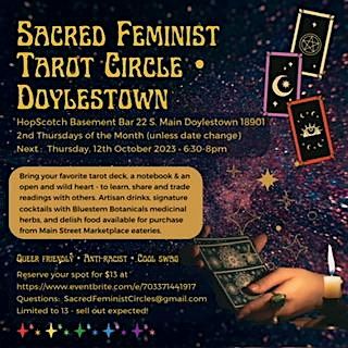 Sacred Feminist Tarot Circle \u2022 Doylestown