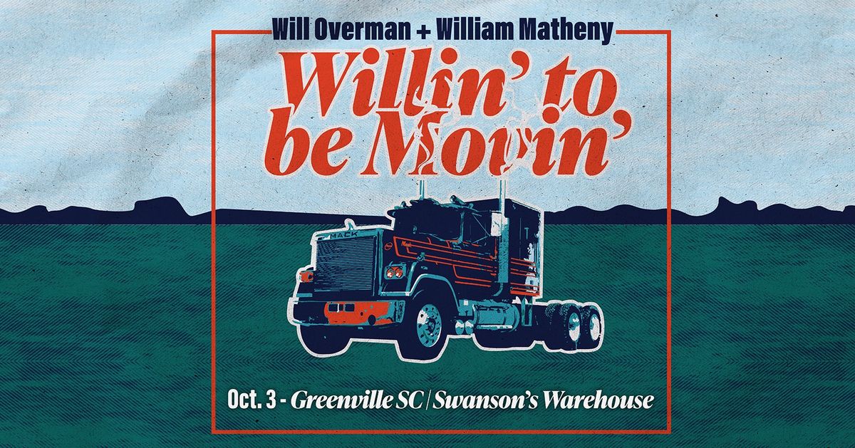 Radio Room Presents: Will Overman, Andrew P. Oliver, and William Matheny at Swanson's Warehouse