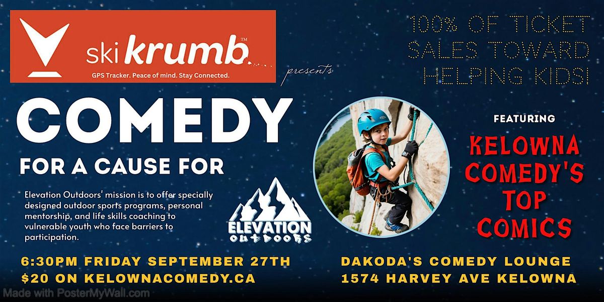 skiKrumb presents Comedy for a Cause for Elevation Outdoors