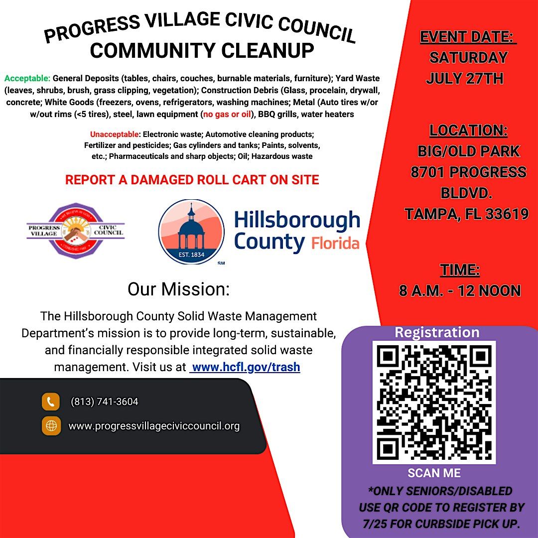 Progress Village Civic Council Cleanup